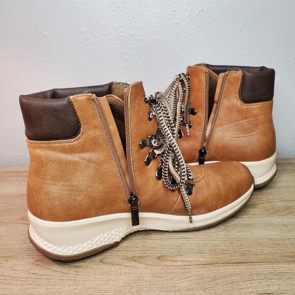 Maurices Brown Hiking Boots Comfortable Lace Up Adventure Women's Size 10 - Picture 7 of 10